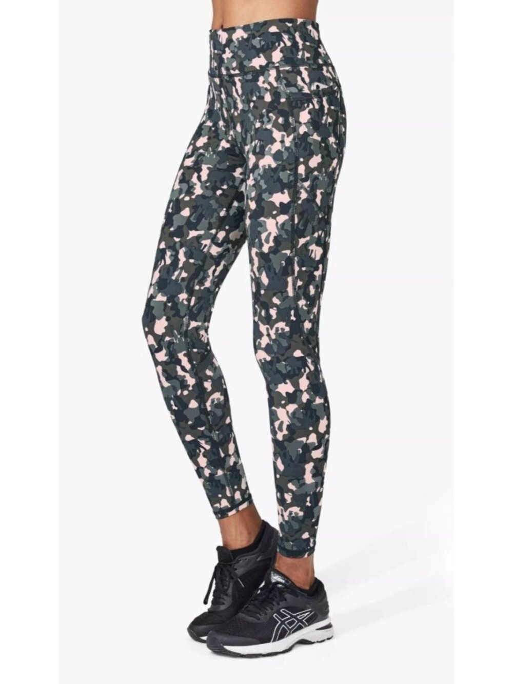 Sweaty Betty Zero Gravity 7/8 Workout Camo Leggings Womens Small Workout Yoga